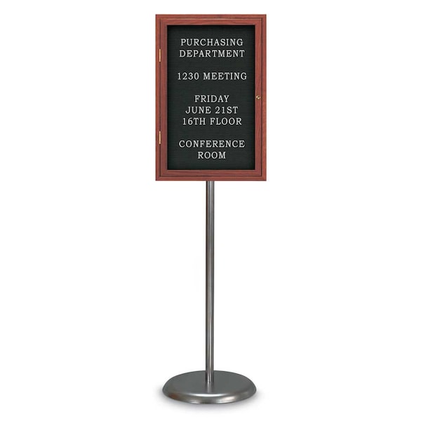 Corkboard, Triple Door, Radius Frame, 72x48", Satin/Buff
